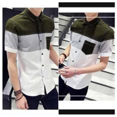 Shoppaholic Shop Kemeja Pria Lengan Pendek Cooly - Hijau / Baju Pria / Kemeja Pria / Baju Santai Pria / Baju Muslim Pria / Kemeja Formal / Atasan Pria