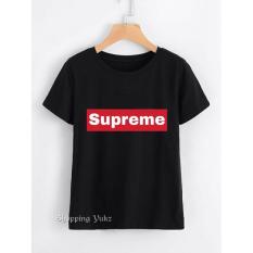 Shopping Yukz Kaos Wanita SUPREME - BLACK / T-shirt Wanita / Kaos Cewek / Tumblr Tee Cewek / Kaos Wanita Murah / Baju Wanita Murah / Kaos Lengan Pendek / Kaos Oblong / Kaos Tulisan