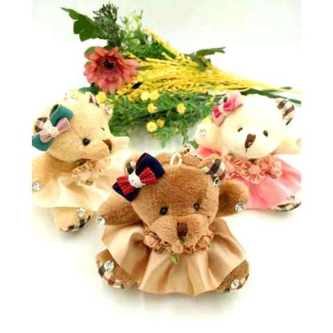 Sing Cia Gantungan Tas Teddy Bear Boneka Teddy Bear Model Random