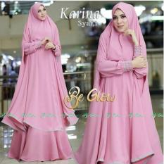 Snowshopkita Jersey Premium Gamis Syari Karina - Pink