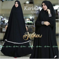 Snowshopkita Jersey Premium Gamis Syari Karina - Black