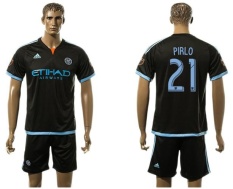 Soccer Club Jersey 2017-2018 Major League Black Away Training New York City FC Football Jerseys NO.21(S-XXL) - intl