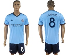 Soccer Club Jersey 2017-2018 Major League Home NO.8 Football Jerseys Light blue Training New York City FC(S-XXL) - intl
