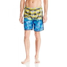 Speedo Mens Mesh Blend Hydrovolley with Compression Jammer, Vibrant Yellow, - intl