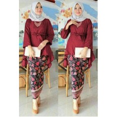 Stelan kebaya bilqis/kebaya modern/kebaya wisuda modern/kebaya batik
