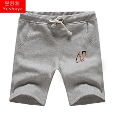 Steve Pria Baju Sepak Bola Celana Selutut Kebugaran Celana Pendek (Heather Gray 2)