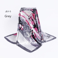Bergaya Sutra Jilbab Wanita Selendang Hijau Autumn Winter Twill Besar Square Pink Twill Syal Headscarves 90*90 Cm Fashion Aksesoris Ladies Multi Head Syal Cape-Internasional