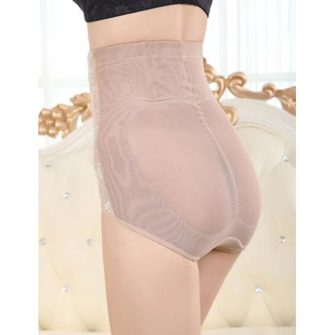 Sunwonder Wanita Panggul Kontrol Tubuh Korset Tinggi Pinggang Yg Melangsingkan Tummy Perut Shaper Pakaian Dalam (Aprikot)-Internasional 4