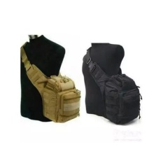 Tas Army Selempang Tactical Pria Type 803 Import (Side Bag, Militer, Polisi, Gurun, Tan, Pinggang, Kamera, Outdoor, Sport) Warna coklat