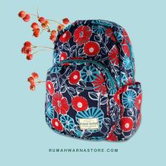 Tas Punggung Ransel Backpack Motif Rumah Warna - Alaric Bunga