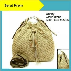 Tas Rajut Serut Wanita Bahan Nilon Murah Berkualitas Handmade Asli Jogja Slempang
