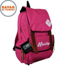 Tas Ransel Cewek Ministry 2300RZ 17 Inch New Design Original - Pink
