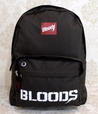 Tas Ransel Sekolah Sport Import BLOODS HITAM Original Free Raincover