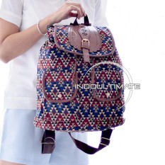 Tas Ransel / Tas Tribal / Tas Batik / Tas Lucu / Tas Fashion / Tas Trendy / JS-019-2 MODEL DUA KANTONG
