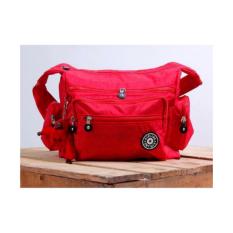 Tas Selempang Kipling Merah / Tas Pria Wanita Trendy Murah