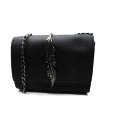 Tas Selempang Wanita Mini Flap Hitam OMFB3IBK