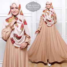 Tekken Fashion - Gamis Syar'i Balotelly Bulu Polka choco