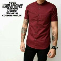 the most - Kemeja Pendek Merah maroon polos koko pria slimfit baju murah terlaris baju pantai atasan cowok santai adem distro bandung modis putih corak biru kemeja casual