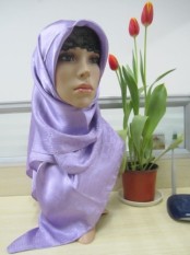 Sq 200 # Gaya Baru Satin Mie Mengangkat Bunga untuk Sangat Grow Handuk Di Musim Semi * panjang Handuk Turban Penutup Kepala Muslem * Turki * 21-Internasional