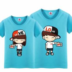 THEBIGGEST - KAOS COUPLE / T-SHIRT PASANGAN LETTER LOVE U