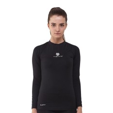 Tiento Baselayer Baju Kaos Ketat Manset Lengan Panjang Hitam Putih Rashguard Compression Base Layer Olahraga Lari Sepak Bola Futsal Voli Running Renang Diving Sepeda Golf Original