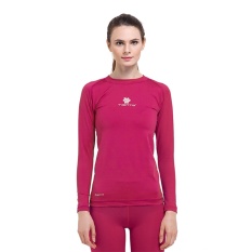 Tiento Baselayer Baju Kaos Ketat Manset Lengan Panjang Pink Fanta Rashguard Compression Base Layer Olahraga Lari Sepak Bola Futsal Voli Running Renang Diving Sepeda Golf Original