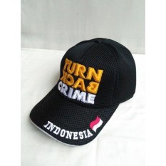 Topi TBC (turn back crime) hitam