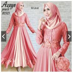 Totally Great Shop Gamis Syari Pesta kombi Brukat Busui Kancing Depan (Real Pic) - Kondangan Pesta Muslimah Brokat - Muslim Wanita - Fashion Busana Muslim - ihazayo
