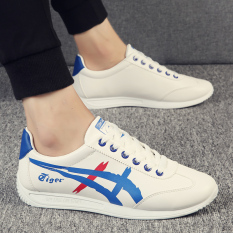 Sepatu Cortez Nike Musim Gugur Kasual Sepatu Korea Fashion Style Laki-laki (Putih dan biru) sepatu pria Sepatu kulit Sepatu kerja sepatu formal pria