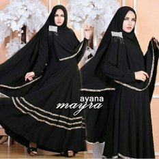 Trend Baju - Syari Aina Pashmina Uk L - Hitam