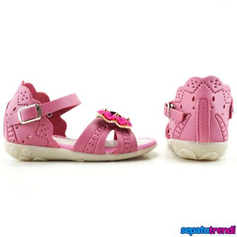 TrendiShoes Sandal Anak Perempuan Variasi Pita KX06 - Pink