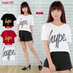 MichelleStore Kaos / T-shirt / Baju / Crop Top Hype White