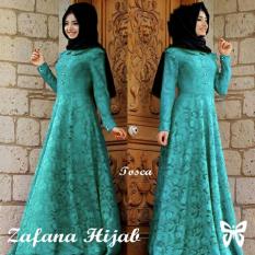 UC Set Dress Muslim 4 In 1 Melina / Gamis Fashion Maxi / Syari Simple Elegant / Terusan Baju Muslim Wanita (lanime) SS - Peach