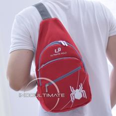 Ultimate Tas Pria TB-02 - Red / Tas Kerja Selempang / Slempang Import Korea Kecil Batam Traveling Murah
