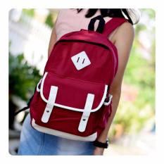 Ultimate Tas Pria / Wanita JS-8191 - Red / Tas Pria Ransel Backpack Sekolah Remaja Murah / Tas Cewek Korea Import Batam Murah Branded