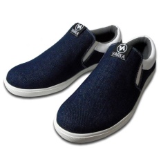 Distro 121 Sepatu Casual santai pria SlipOn - biru