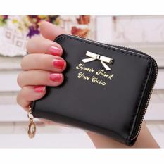 Vienna Linz Dompet Wanita Forever Friend Model Zip Kecil Cute Feminim Koin Design Bahan Kulit Sintetis Wallet s3474 - Hitam