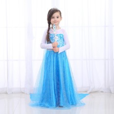 Yika Girls Disney Elsa Frozen dress costume Princess Anna party dresses cosplay