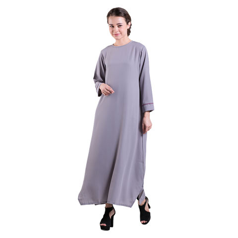 Zada Gamis Syar'i Maxi Dress - Abu 1