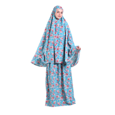 Zada Mukena Motif Bunga Katun Jepang - Tosca
