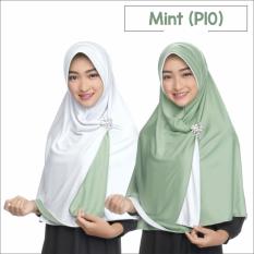 Zannah Hijab Jilbab 2 Warna Instan Bolak Balik Pricilla Original