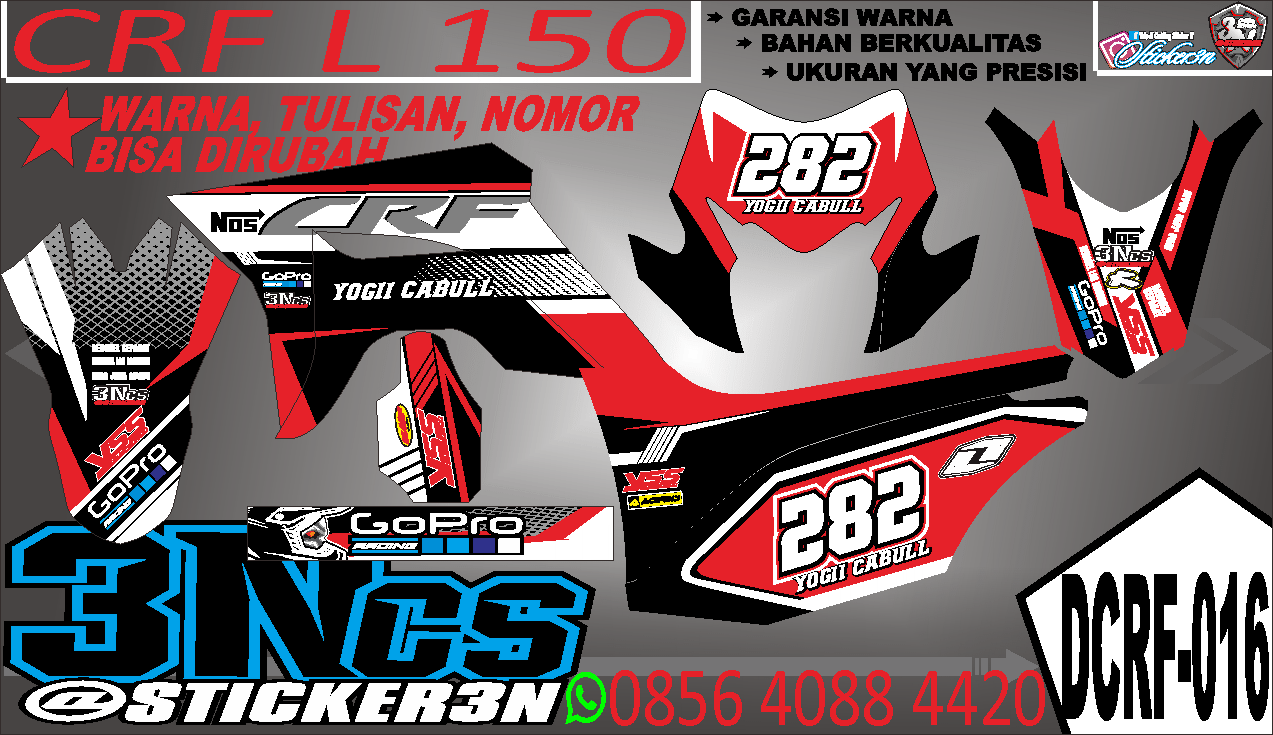 Decal Honda CRF L 150 NOS Lazada Indonesia