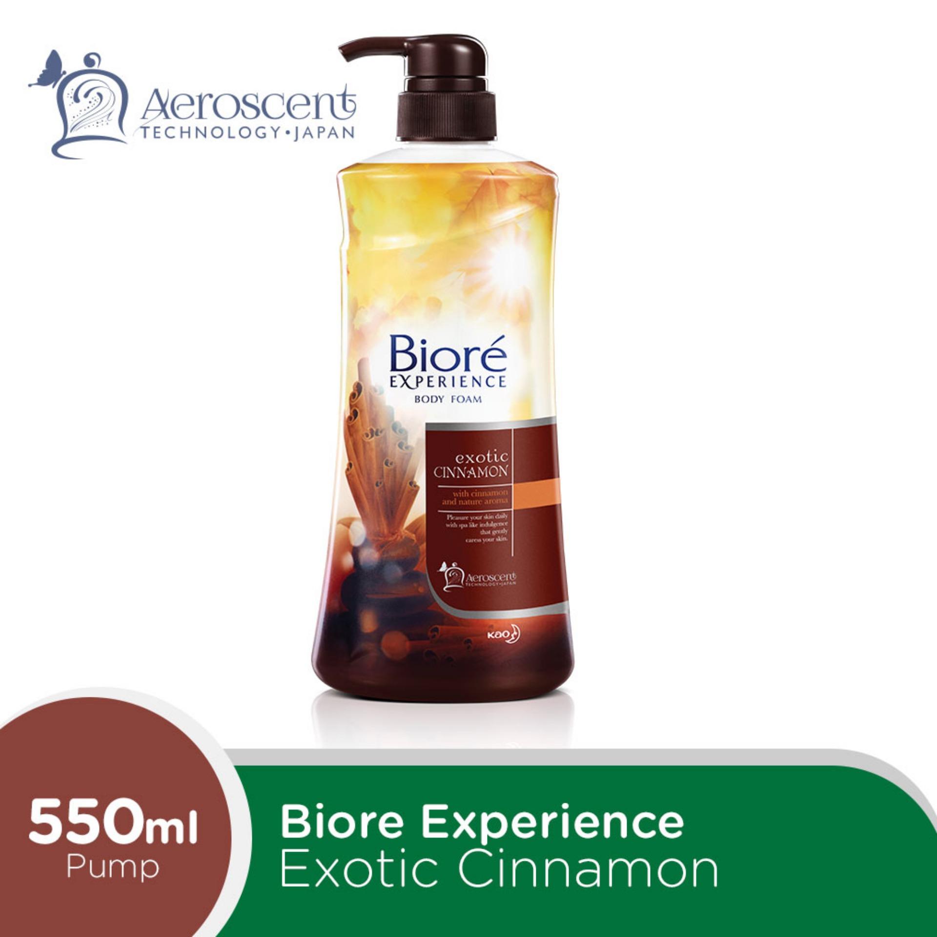 Biore Experience Body Foam Exotic Cinnamon Sabun Mandi Pump Ml