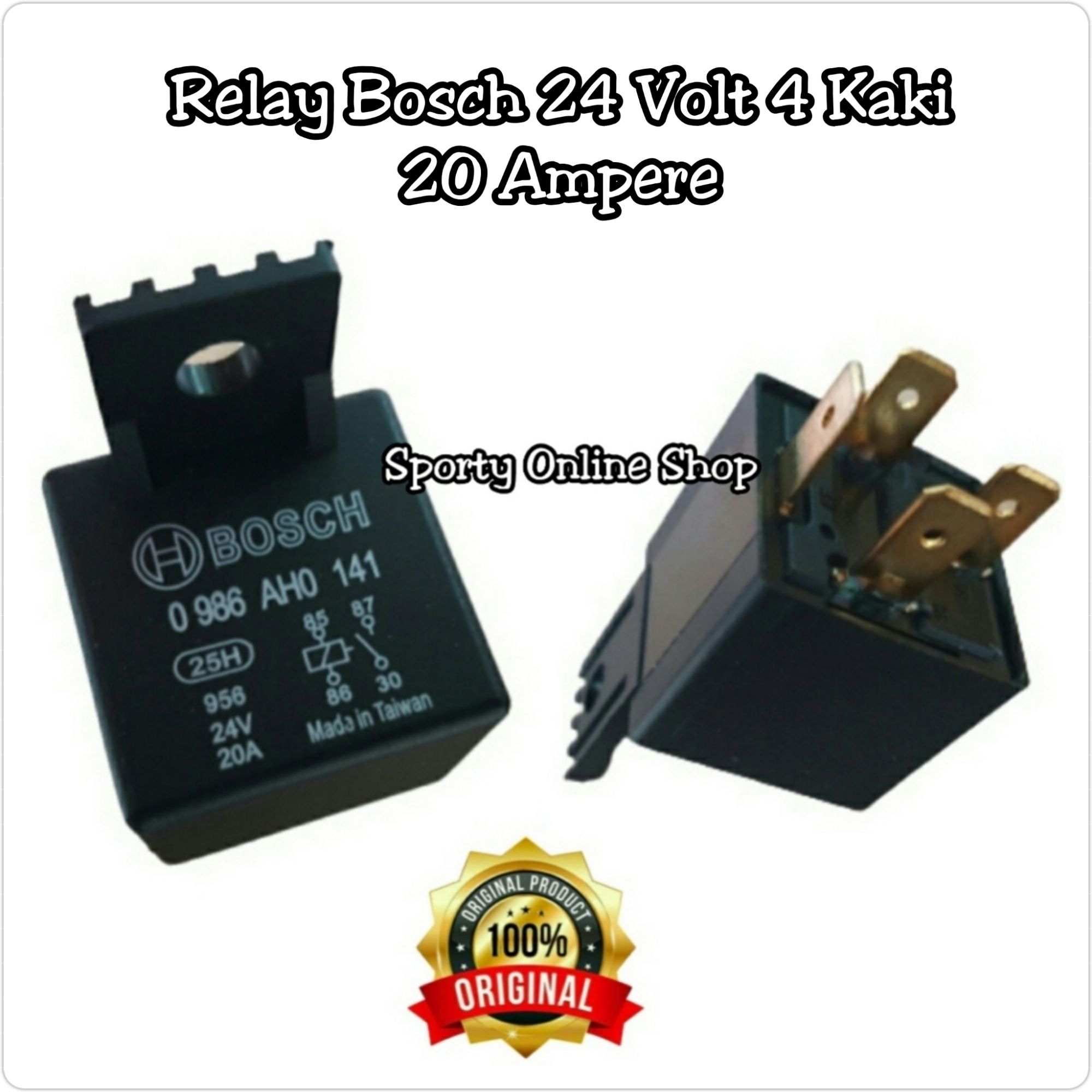 Relay Bosch 24 Volt 4 Kaki 20 Ampere Lazada Indonesia