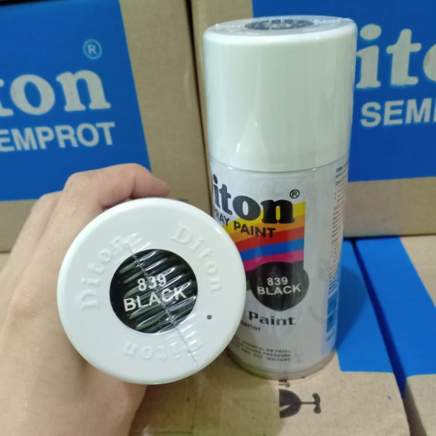 Pilox Cat Semprot DITON Spray Paint Acrylic Lacquer Paint 839 Black