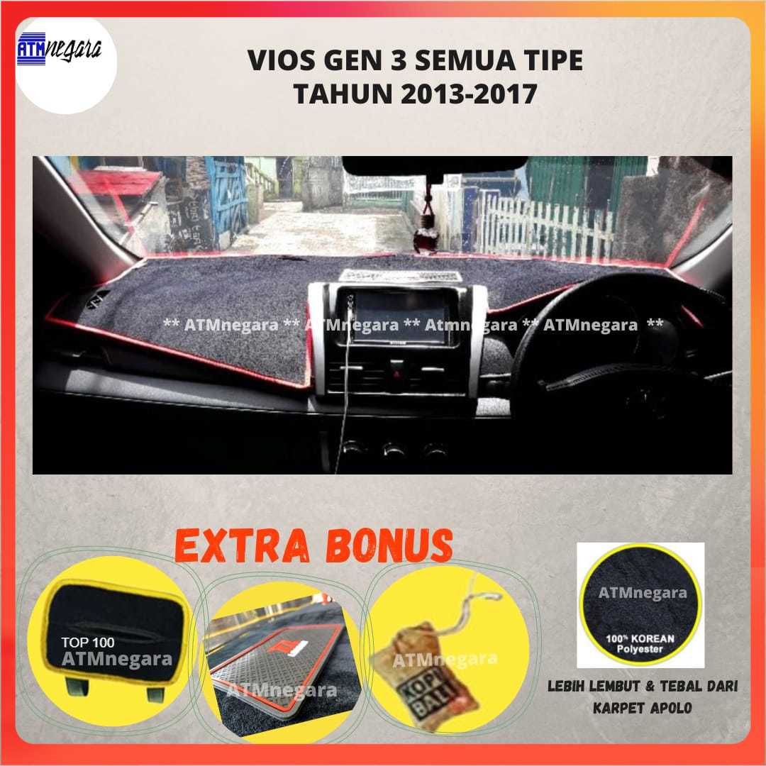 Cover Dashboard Mobil VIOS GEN 3 Pelindung Alas Dashboard Aksesoris