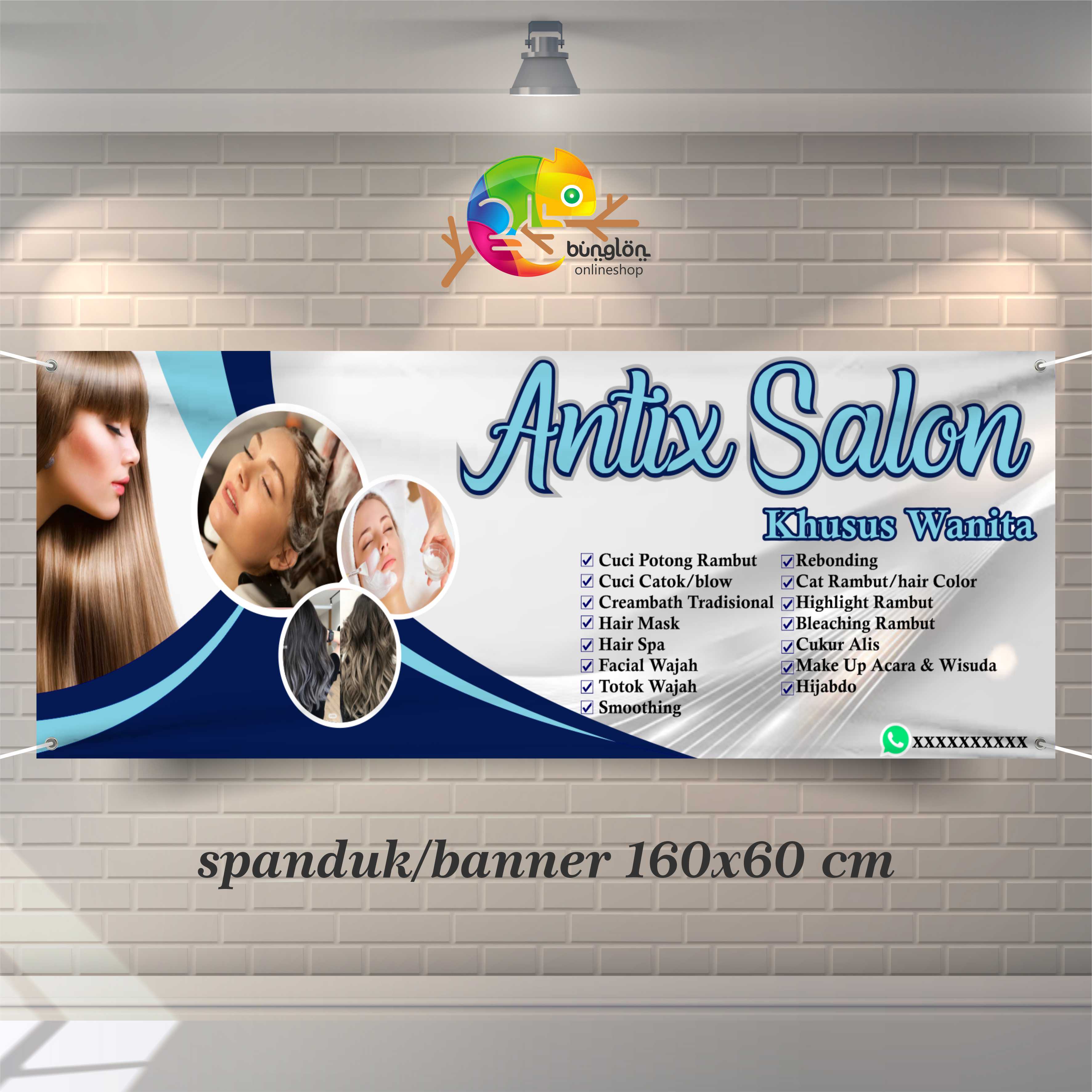 Spanduk Banner Salon Cantik Custom Desain Lazada Indonesia