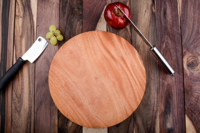 Talenan Kayu Bulat Tebal Cm Wooden Cutting Board Lazada Indonesia