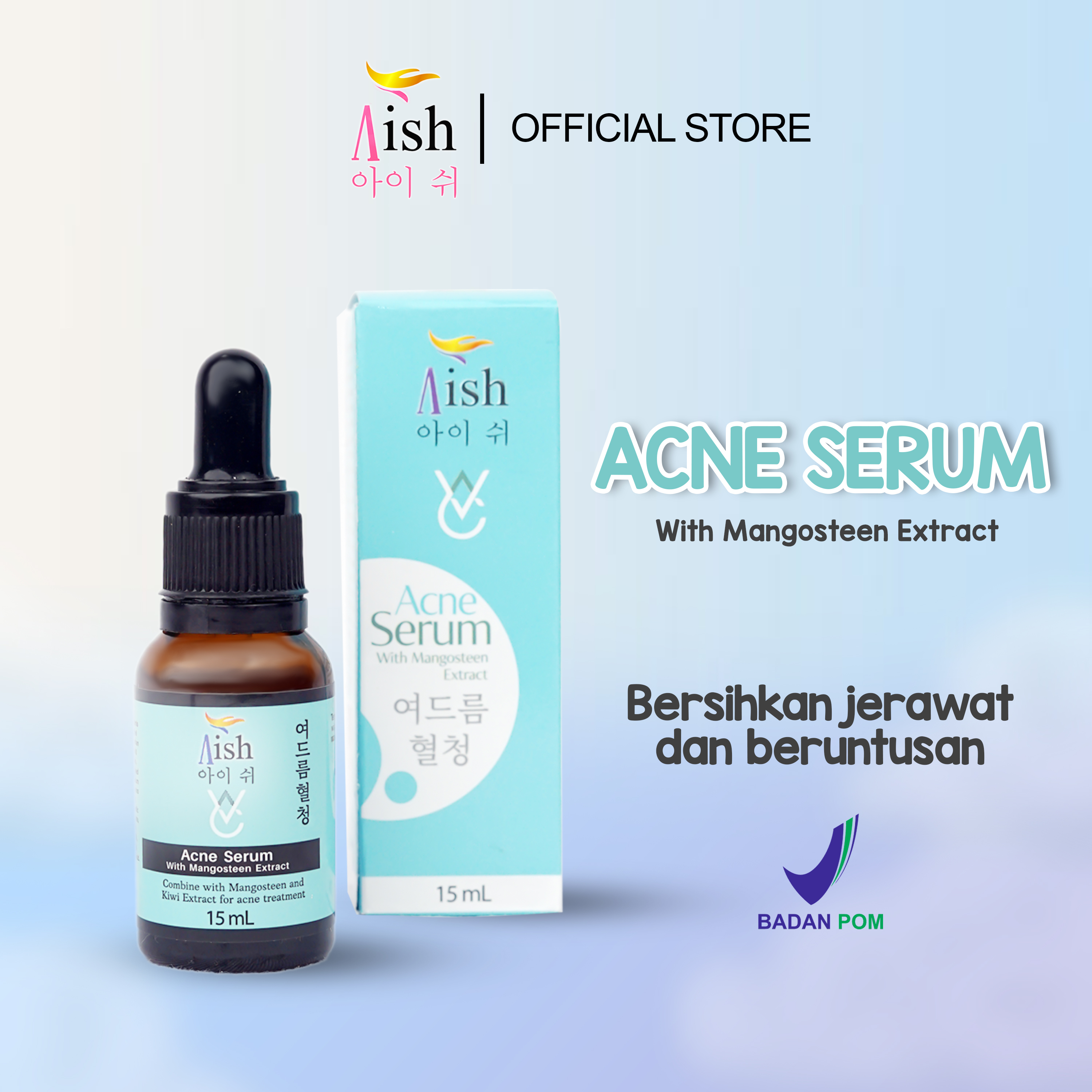 Aish Acne Care Serum Korean Beauty Serum Untuk Merawat Kulit Berjerawat