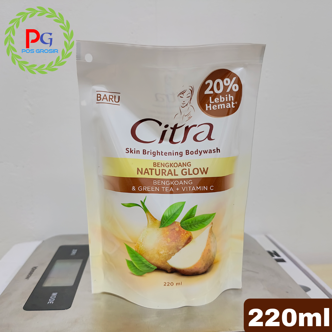 Citra Brightening Bodywash Natural Glow Bengkoang Green Tea Vitamin